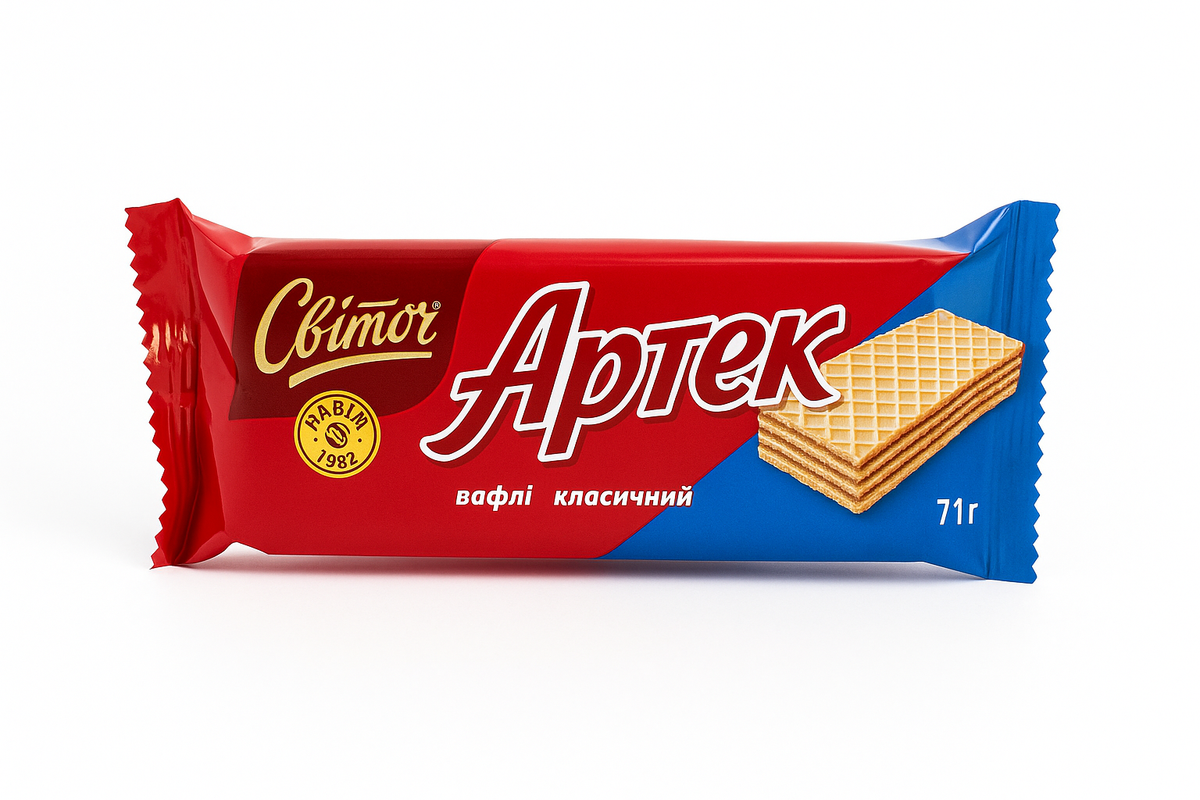 Вафлі “Артек” класичні, Світоч, 71 г