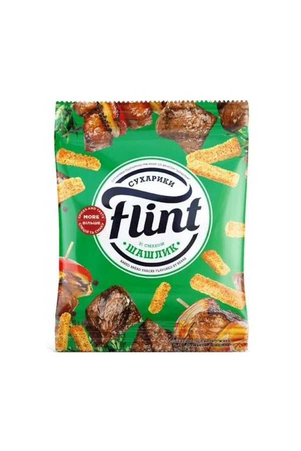 Flint Сухарики пшенично-ржаные со вкусом «Шашлык» 70г