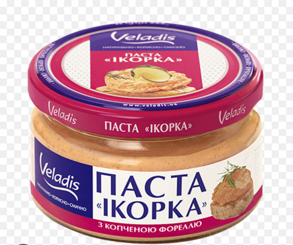 Veladis Паста с икрой из атлантических рыб "Икорка" с копченной Форелью 160г