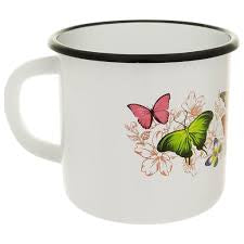 Кружка эмалированная, 0,4 л, разные мотивы