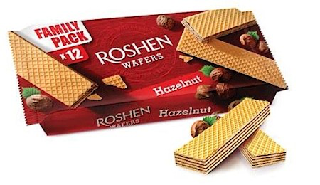 ROSHEN Вафли з горіхом 216г