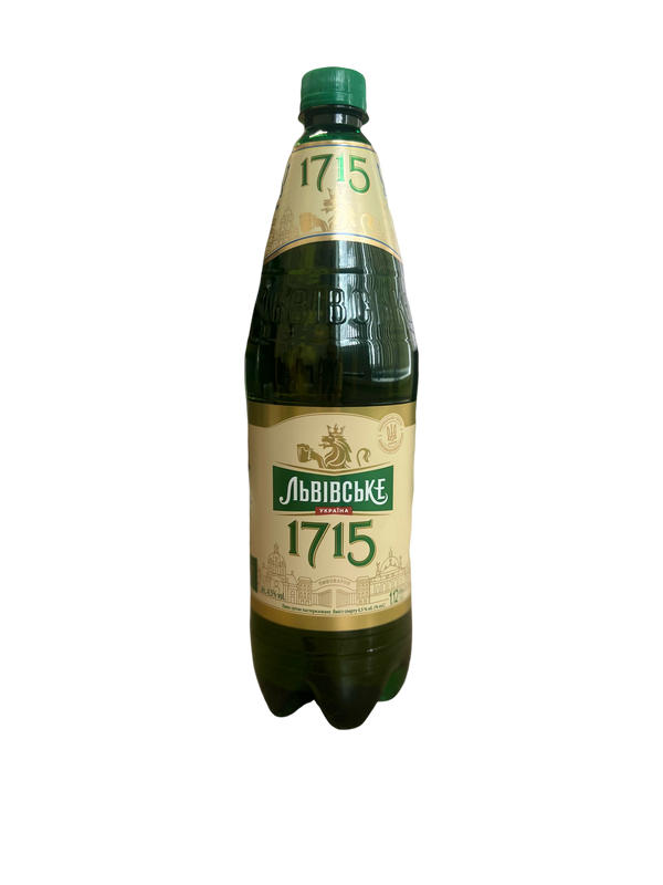 Пиво Львівське 1715, 4,5%, 1,12 л
