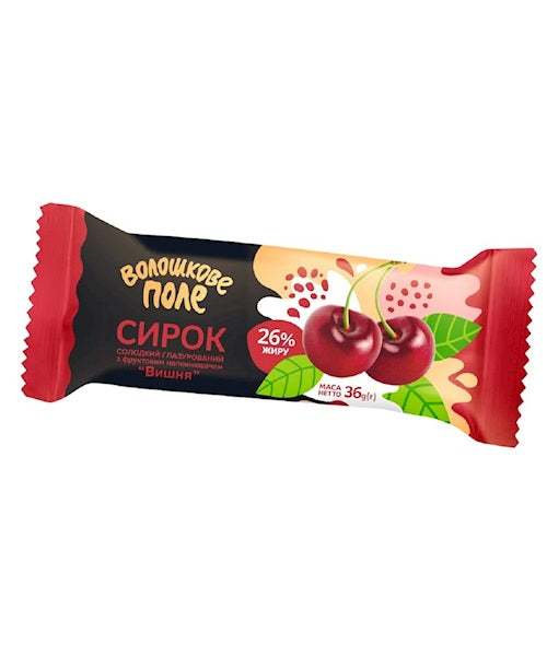 Сырок творожный глазированный, "Вишня", "Волошково Поле" 30/36г