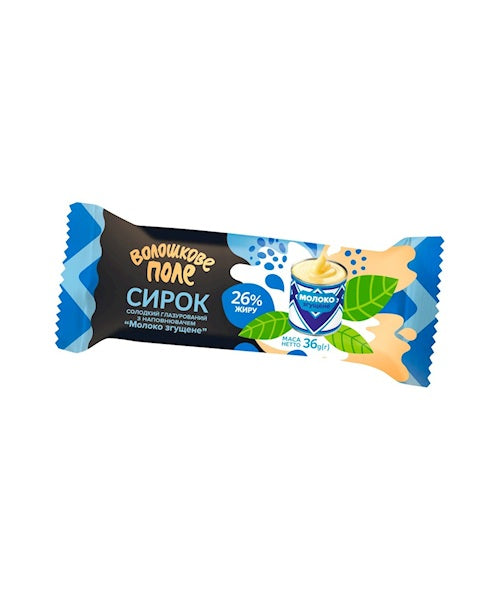 Сырок творожный глазированный "Сгущеное молоко", "Волошково Поле" 30/36г