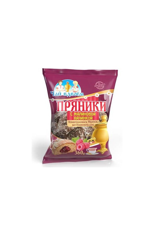 Пряники с малиновой начинкой 360г Чай вдвоем