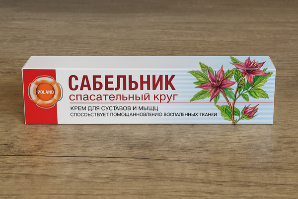 Сабельник “Спасательный круг” – крем-бальзам для суглобів і м’язів, 75 мл