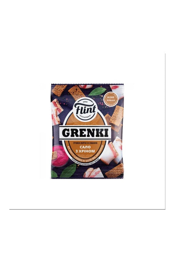 Flint Гренки ржаные со вкусом «Сало с хреном» 70г