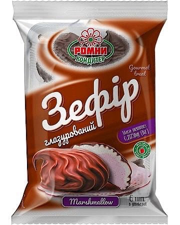 Зефір ванільно-полуничний в шоколаді 225г