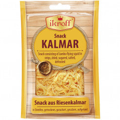 Закуска из кальмара соломкой, сухая и соленая, размороженная