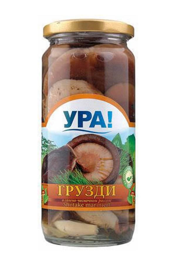 УРА! Грибы Грузди в сол.-чесн. рассоле 500мл
