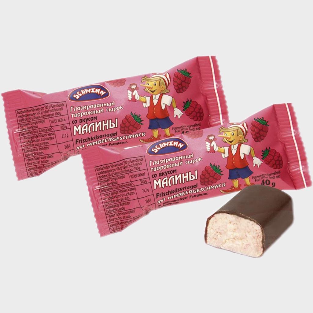 Сырок со вкусом малины 40г