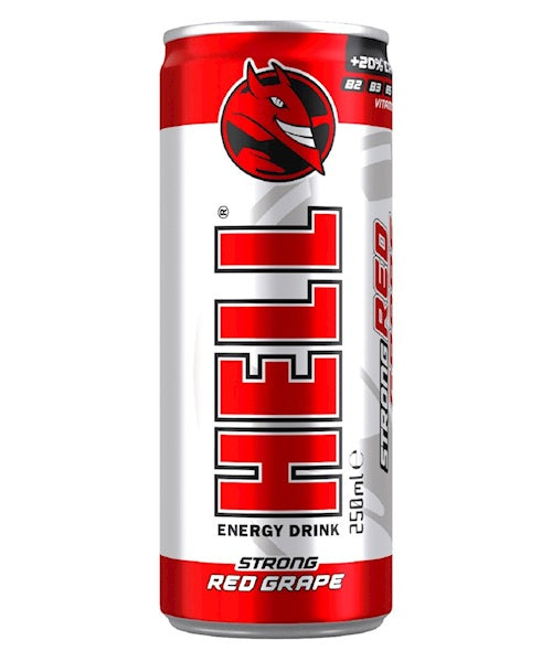 RO Hell Энергетический напиток со вкусом красного винограда 24/250мл