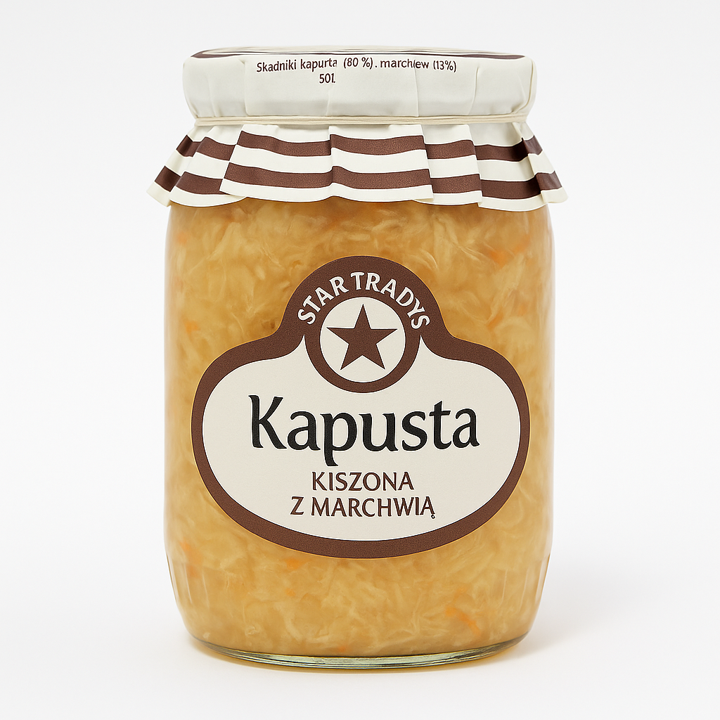 Kapusta kiszona z marchwią — квашена капуста з морквою, 640 г