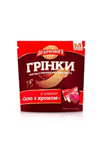 Гренки волнистые ржано-пшеничные со вкусом «Сало с хреном» 90г