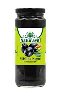 RO Naturavit Оливки чёрные без кост. 340г