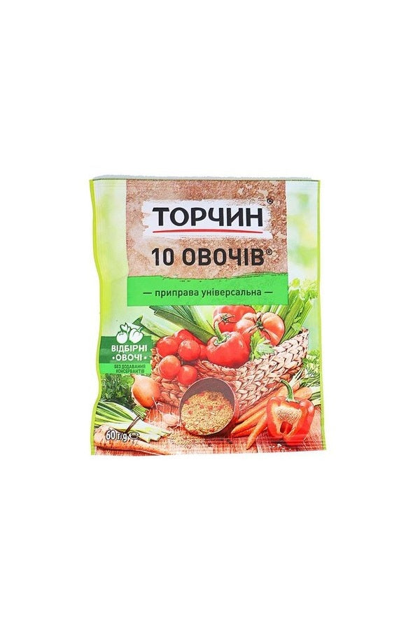 ниверсальная приправа 10 овощей, 60г