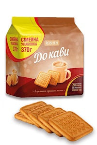Печенье сахарное "К кофе" с ароматом топленого молока 370 г