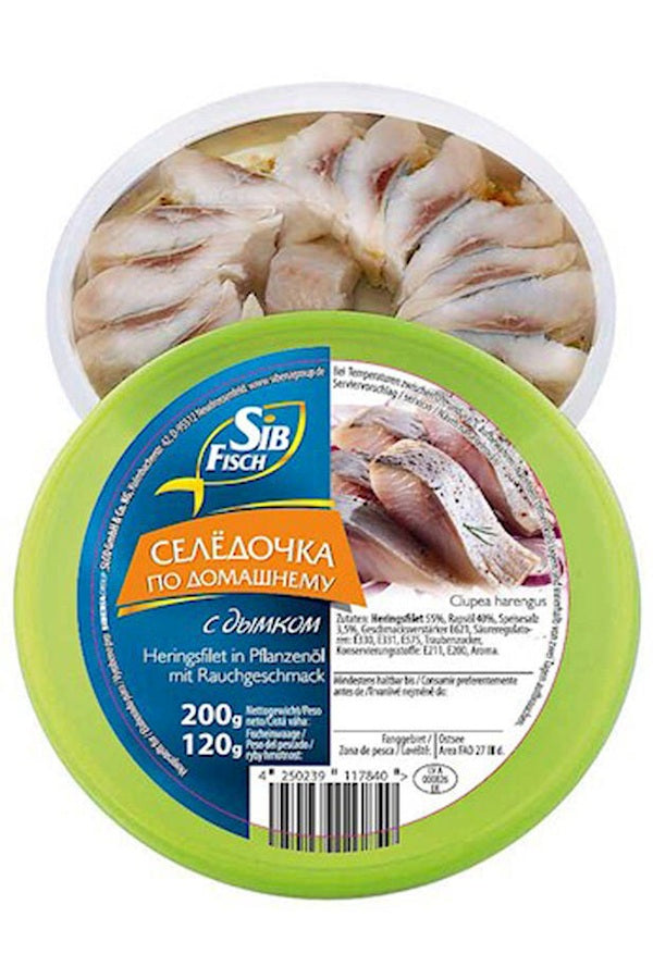 Sib Fisch Филе сельди в масле с дымком 200г