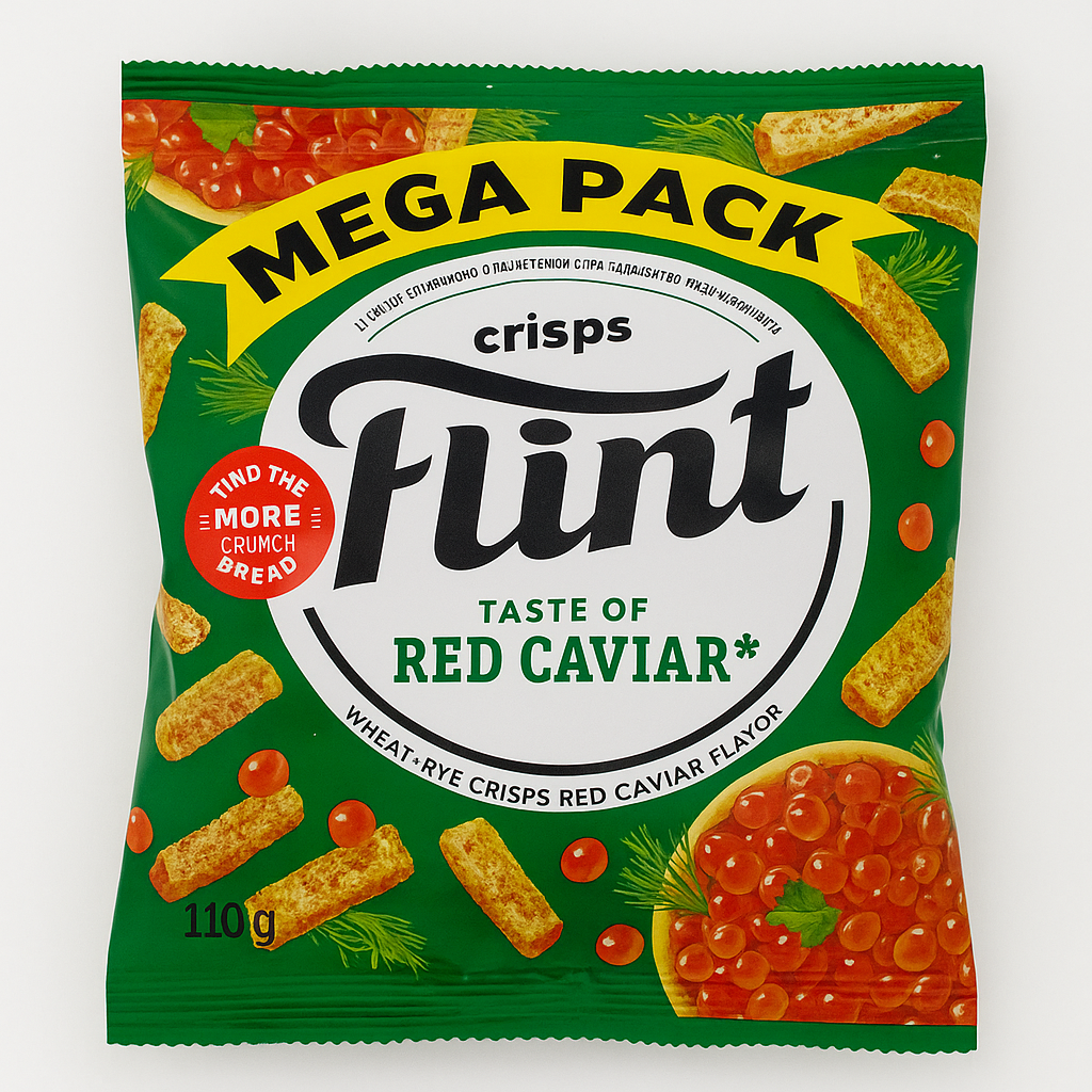 Сухарики Flint “Red Caviar” — смак, який захоплює! 110 г