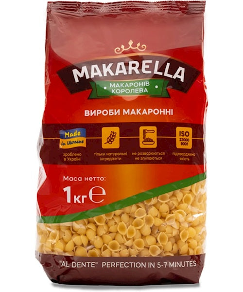 Makarella Макароны Mini Conchiglie 10/1кг