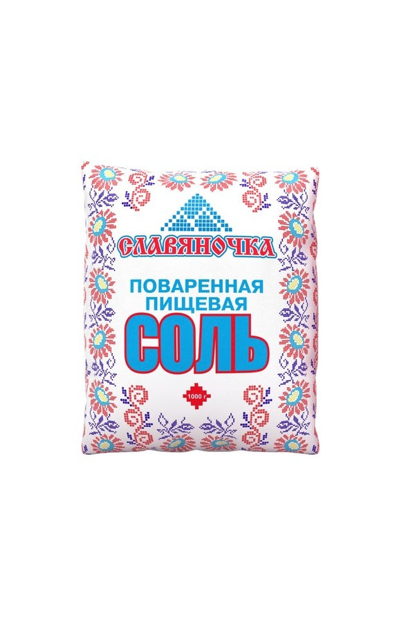 Соль пищевая 1 кг Славяночка, крупный помол, Аралтуз