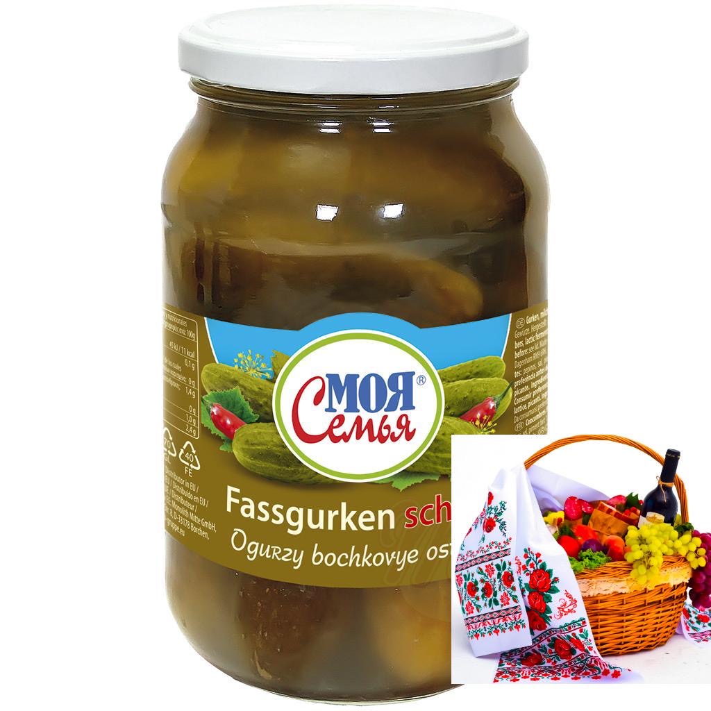 Огурцы бочковые 860г