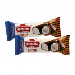 Cырок творожный co вкусом кокоса глазированный, замороженный