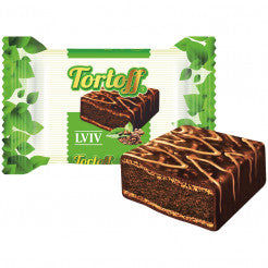 TORTOFF "Lviv" Вафельные конфеты с начинкой с кофе и какао, в какао-глазури