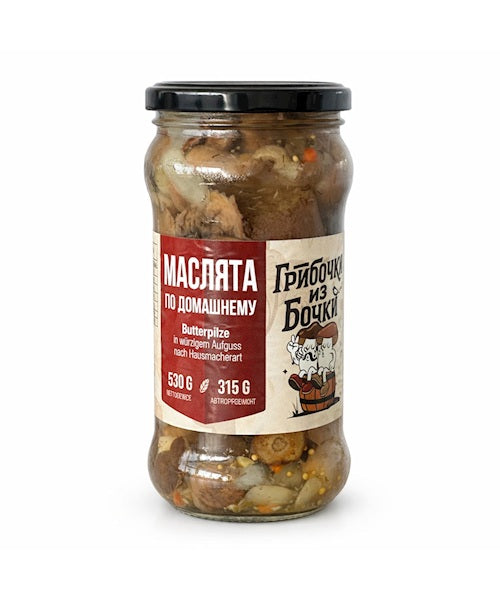 Грибы «Грибочки из бочки», маслята маринованные, 12x530 г