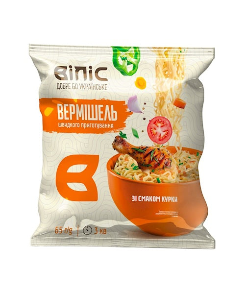 Лапша быстрого приготовления со вкусом курицы 60/65г