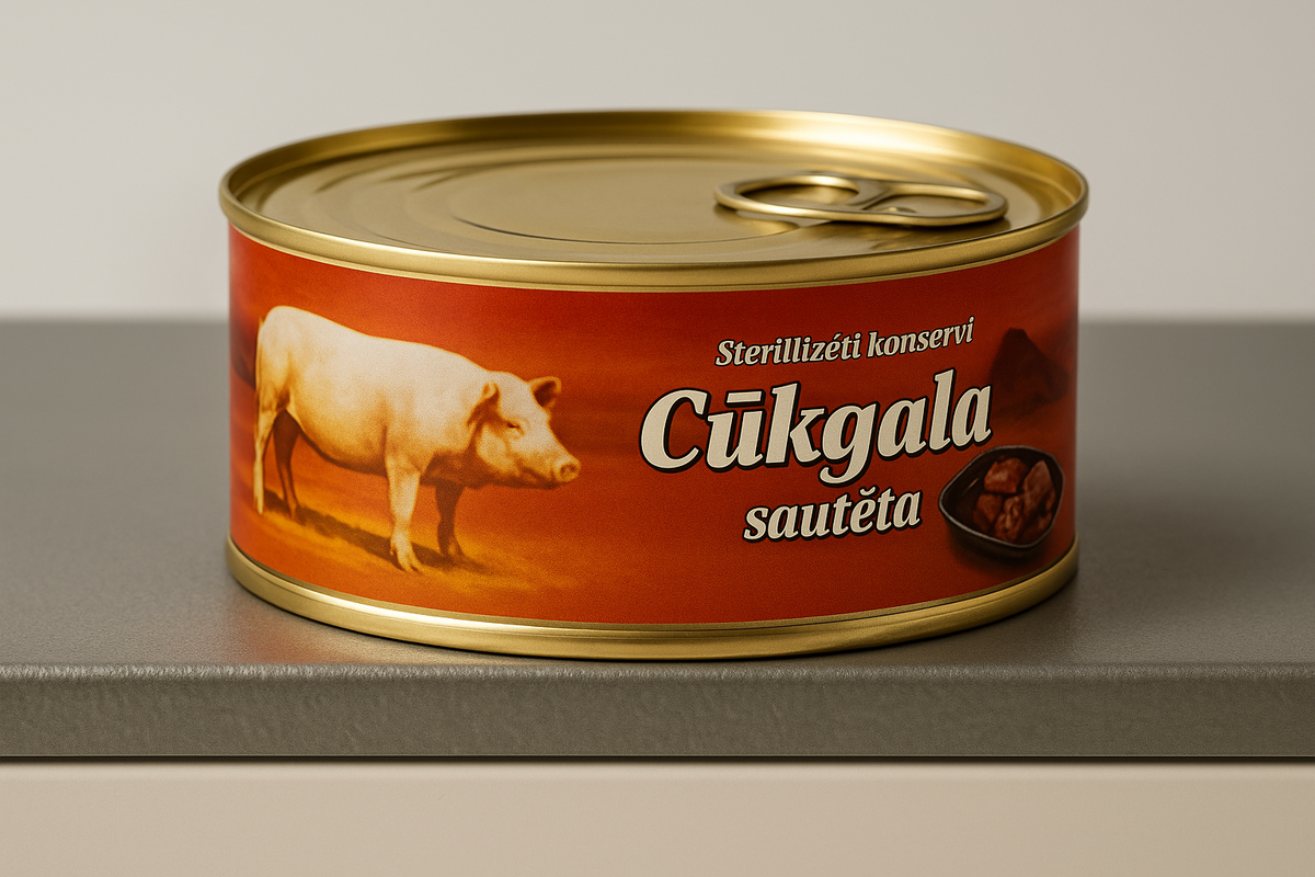 Тушкована свинина “Cūkgaļa sautēta”, 250 г (Латвія). 03.04.28