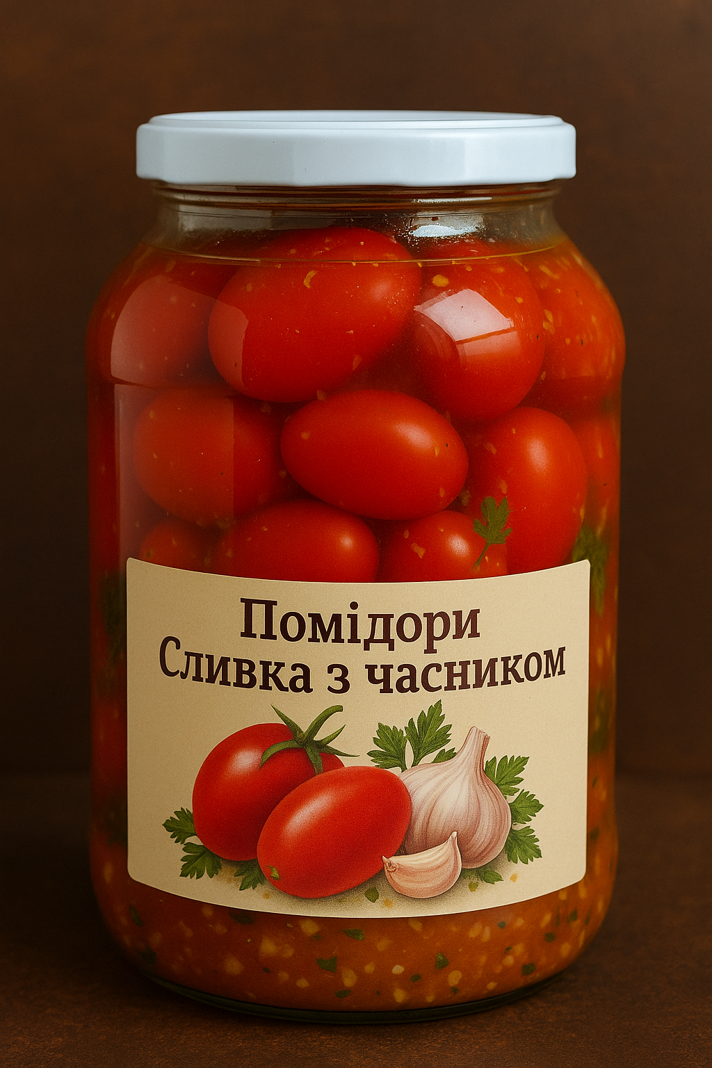 Помидоры 🍅 сливка с чесноком 🧄 880 гр