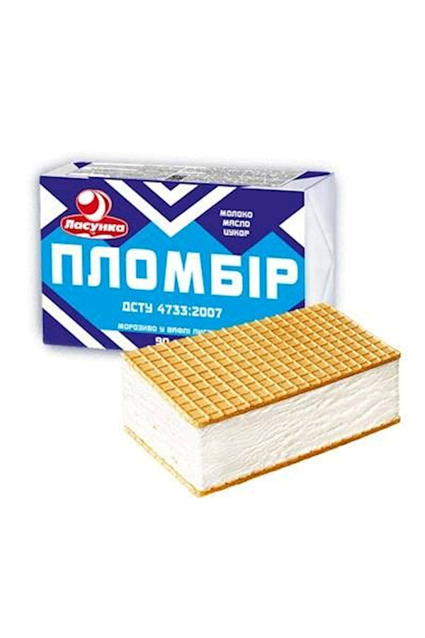Ласунка Мороженое Пломбир-Премиум брикет 90г