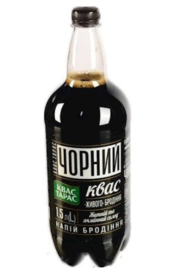 Квас Тарас Живого брожения Черный 1,5л