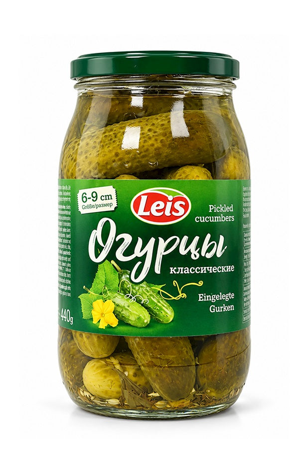 Leis Огурцы маринованные 6-9см 900ml