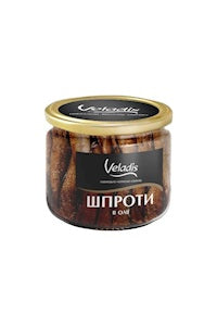 Veladis Шпроты в масле 300г стекло