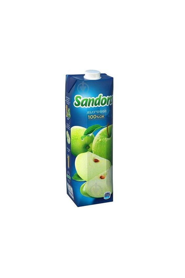 Сок яблочный 950мл Тетра-Пак Сандора