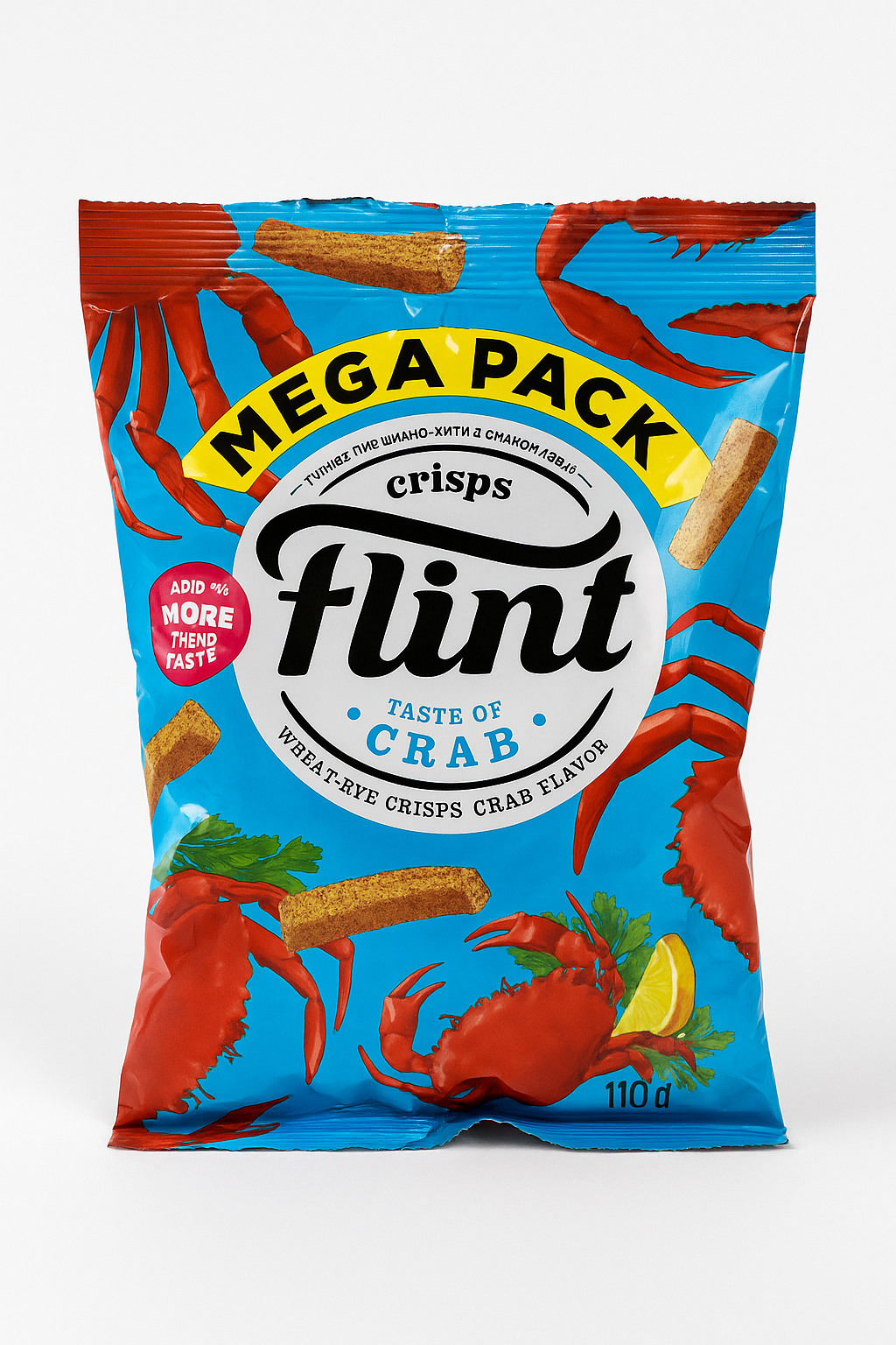 Сухарики “Flint” зі смаком краба, 110 г