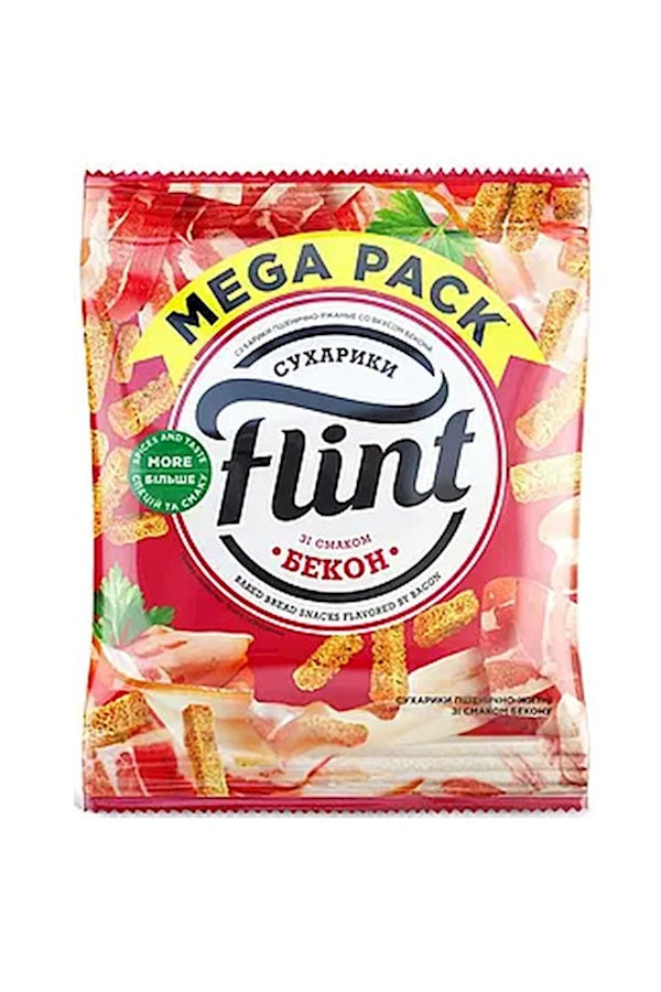 Flint Сухарики пшенично-ржаные со вкусом бекона 110г