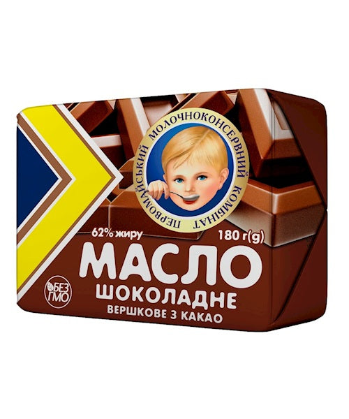 Масло шоколадное 62 % жирности 18/180г