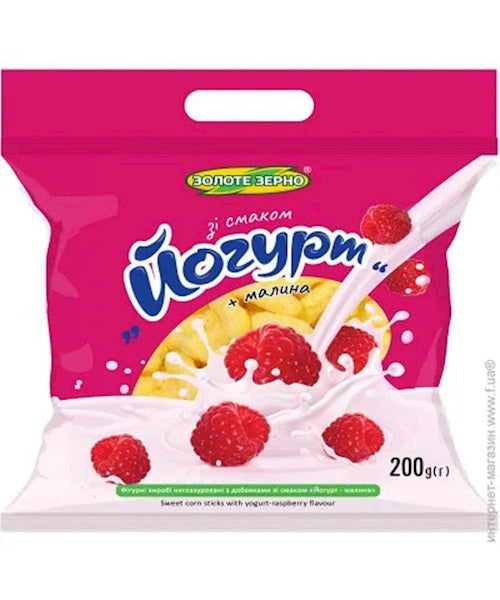 Курурузные сладкие палочки со вкусом йогурт-малина 10/200г