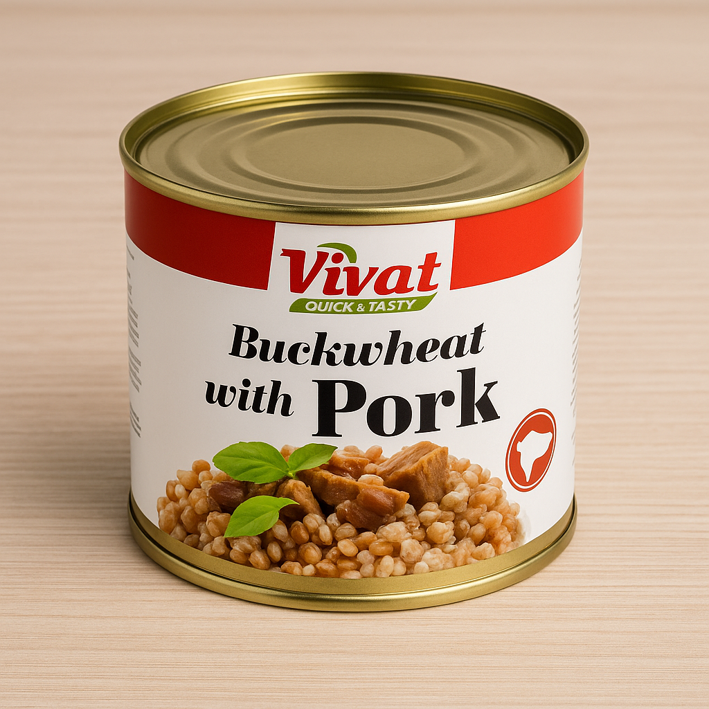 Гречка з м’ясом  (Buckwheat with Pork), 325 г