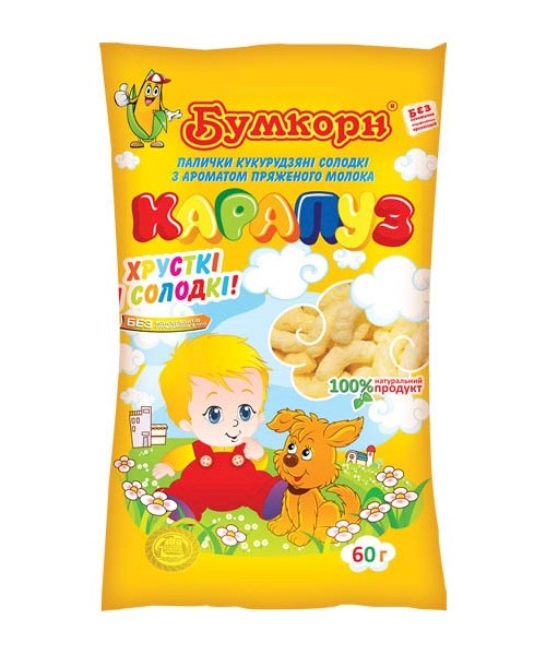 Кукурузные палочки "Карапуз" с топленым молоком 20/60г