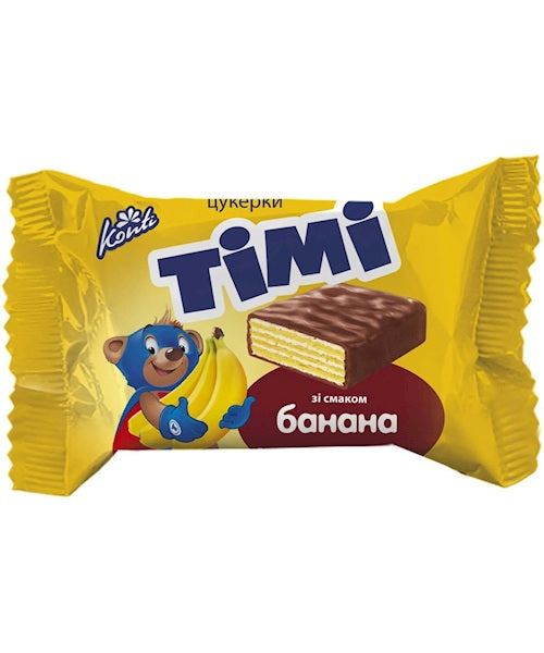 Конфеты "Timi" в шоколадной глазури с банановым вкусом