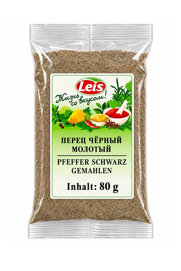 Leis Перец черный молотый 80г