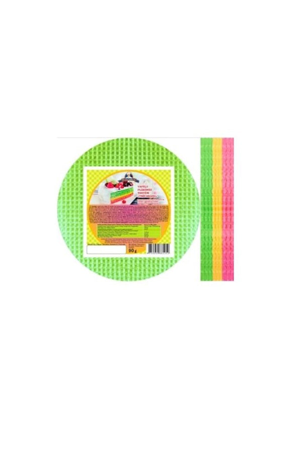 PL Вафельныe листы круглые три цвета 90г