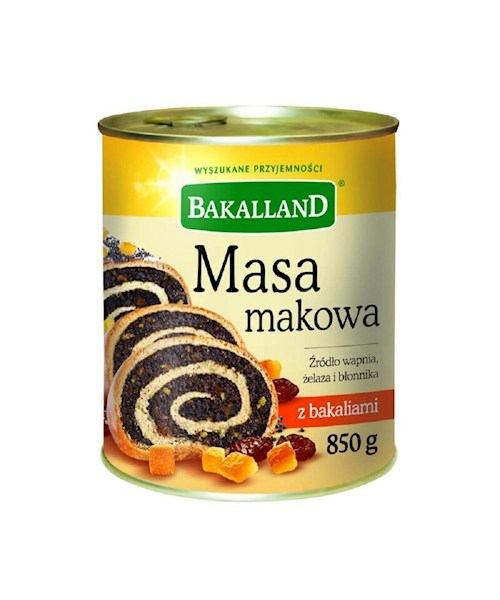 BAKALAND масса маковая с цукатами  850гр