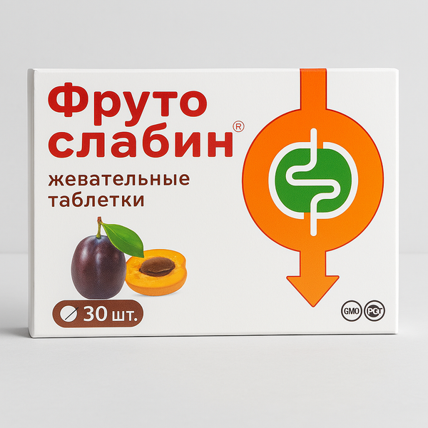 Ось опис для Фруто Слабин — жувальні таблетки, 30 шт.: