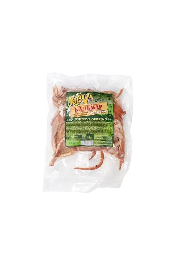 Полоски кальмара, сушеные, с сахаром, соленые, с подсластителем