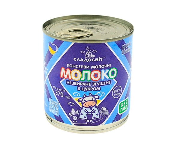 Молоко цельное сгущенное с сахаром 8,5% 370г